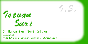 istvan suri business card